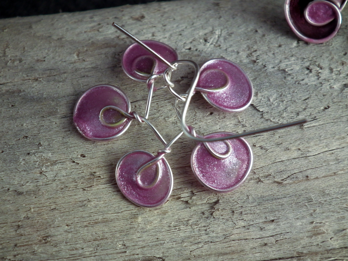 back of double loop flower