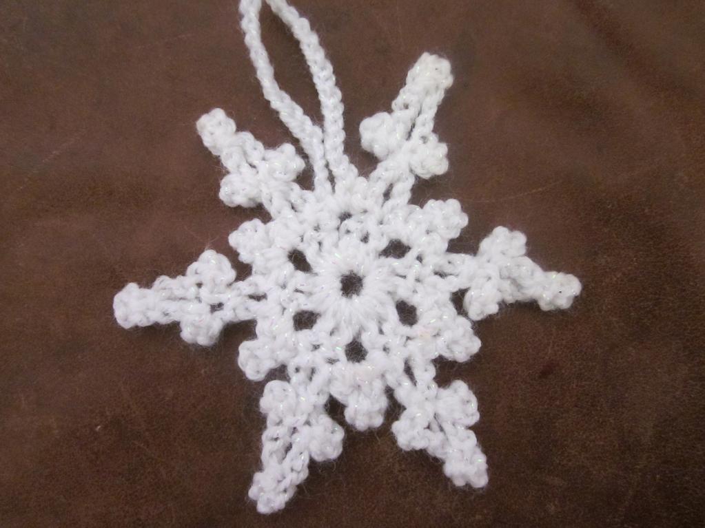 picot snowflake crochet