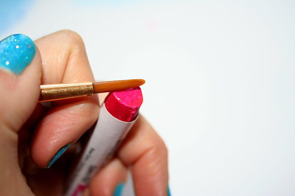 Use Watercolor Stick Pigment