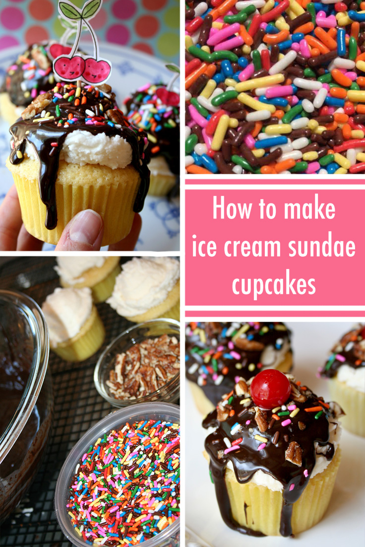 Sundae cupcakes