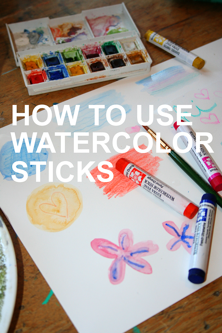 How to Use Watercolor Sticks