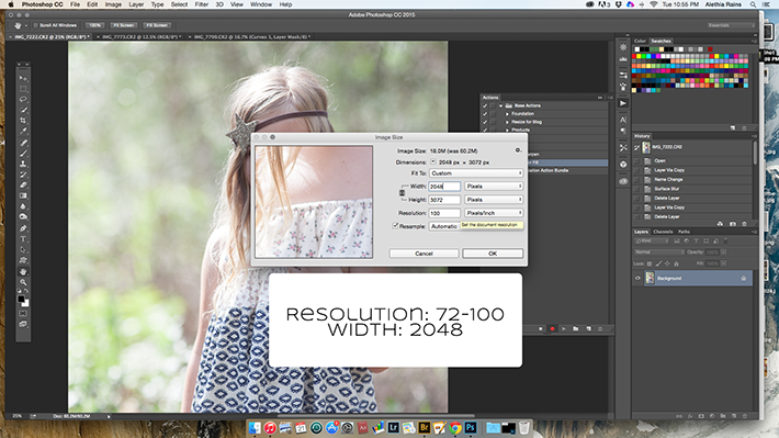 Image Size Action