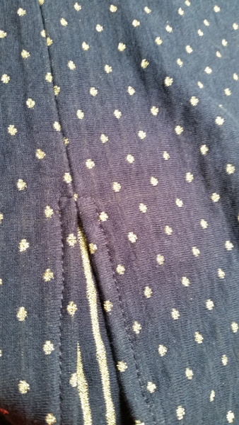 Close-up shot of handmade shrug