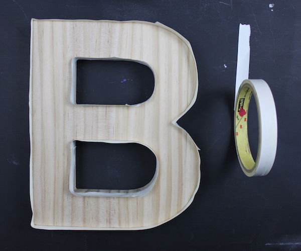 Letter with tape around the edges