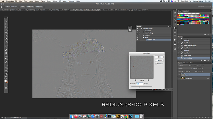 Gray Image from High Pass Filter