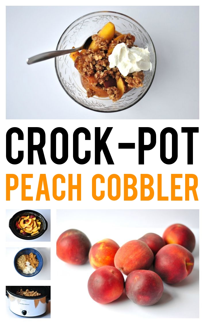 Easy Crock-Pot Peach Cobbler Recipe