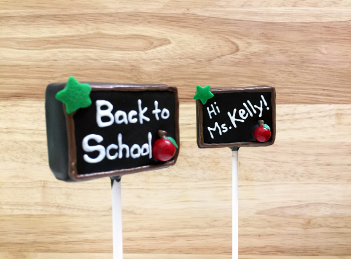 Chalkboard cake pops