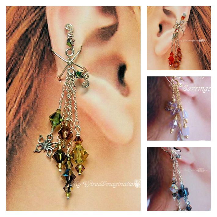 Ear Cuffs Wire Wrap Earrings