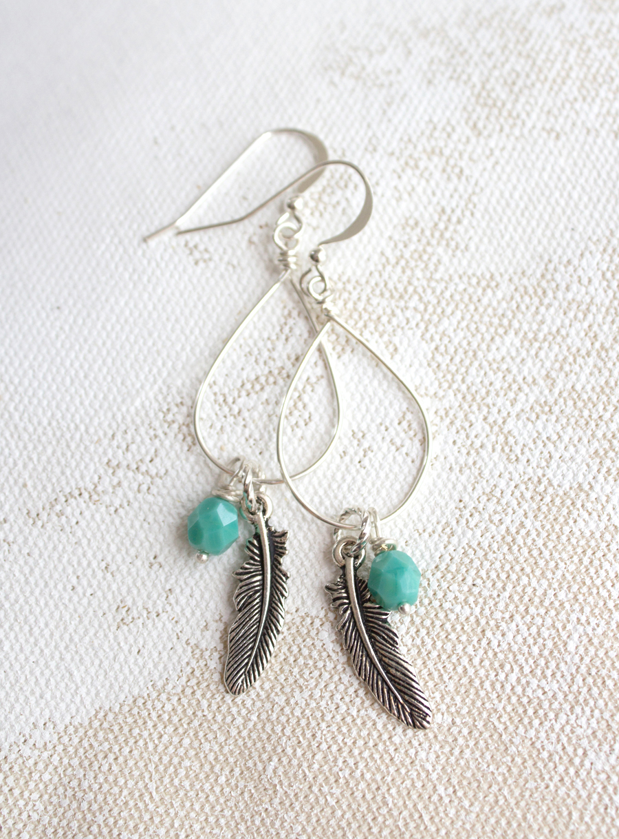 Photo via Karen Roark I Always Pick the Thimble Wire Wrapped Earrings DIY