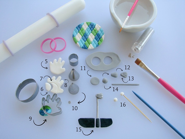 Golf fondant tutorial step 2