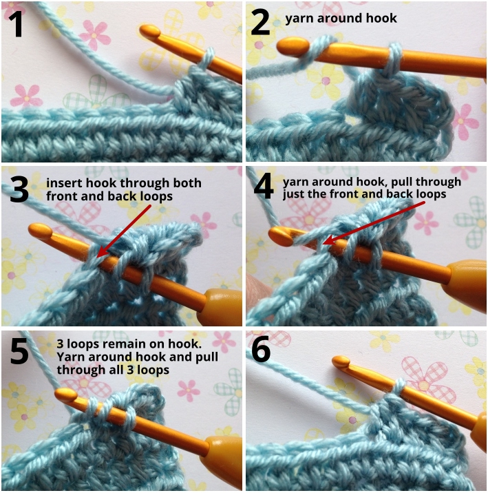How to make the half double crochet stitch