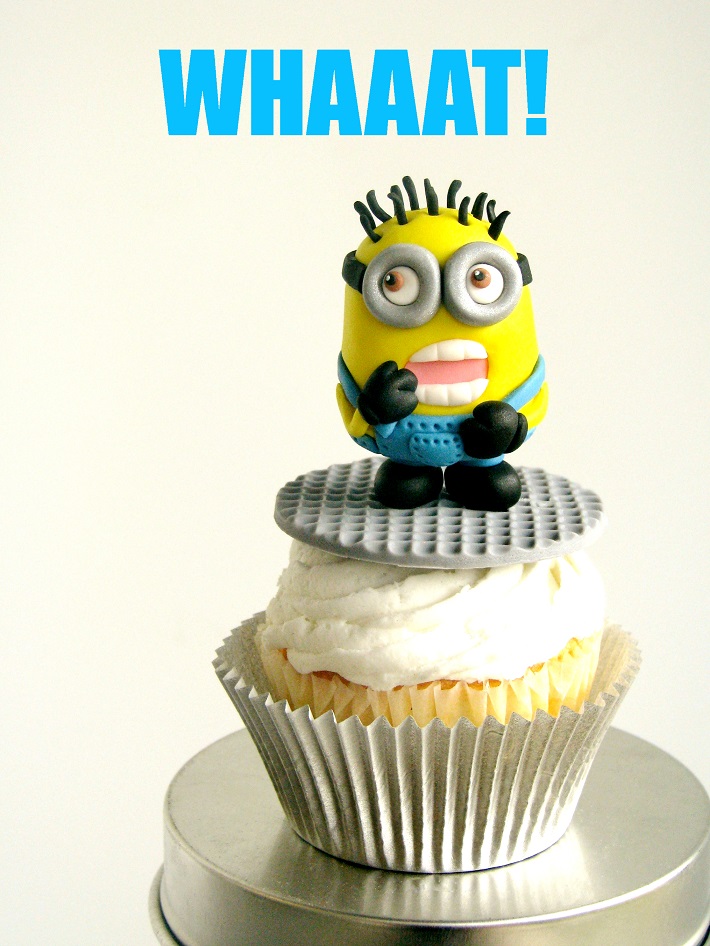 Minion fondant cupcake tutorial