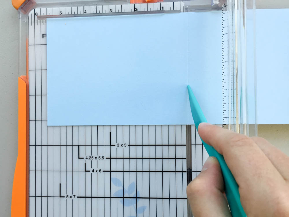 tips for scoring cardstock - use a paper trimmer