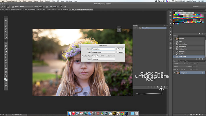 How to make a new action in Photoshop