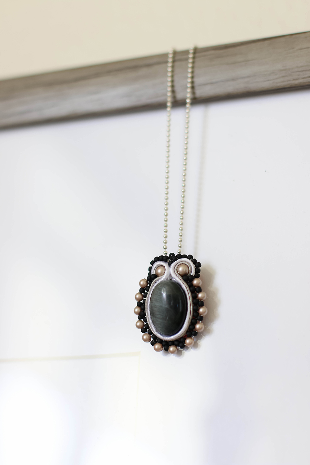 Soutache Necklace tutorial-finished project