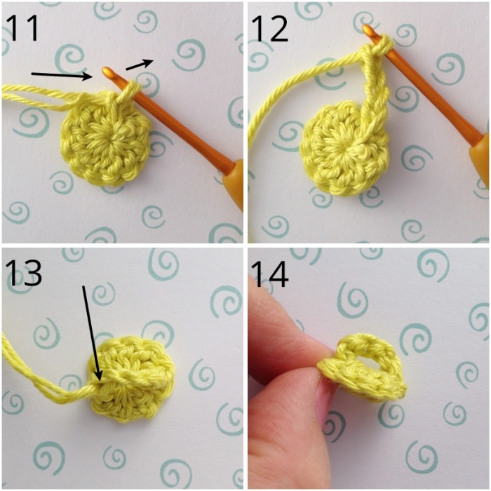 Making the shank of your crochet button