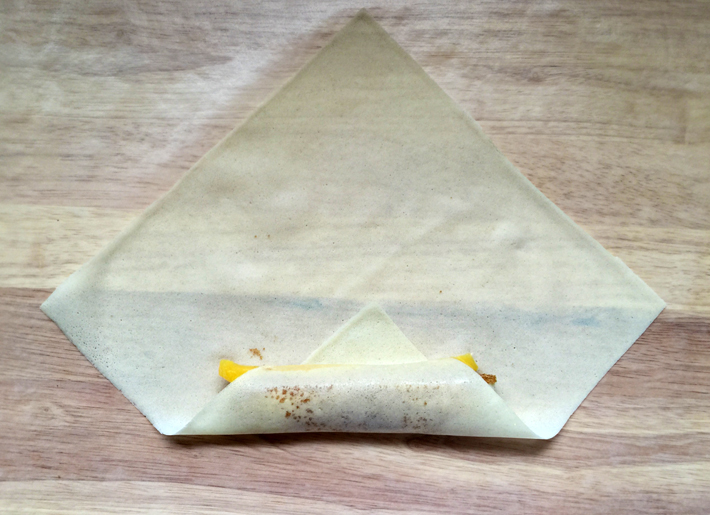 Fold from the bottom up