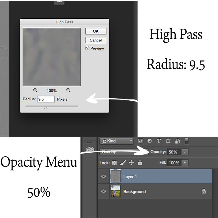 Settings for High Pass Filter