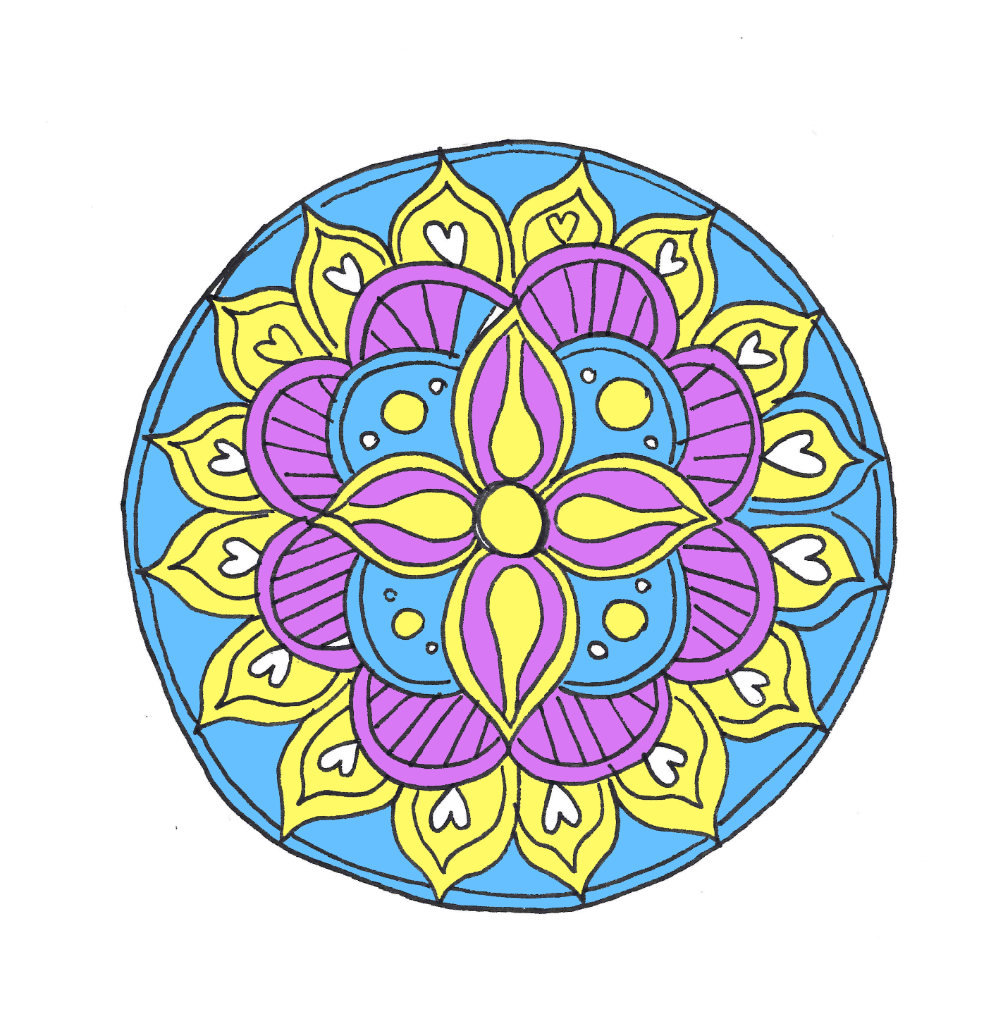 Colored mandala