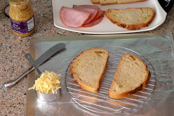 Ingredients for Making a Croque Monsieur