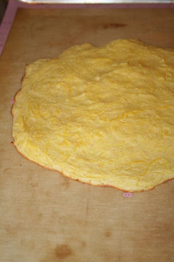 Crust while baking