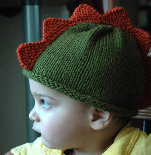 Dinosaur Hat Knitting Pattern