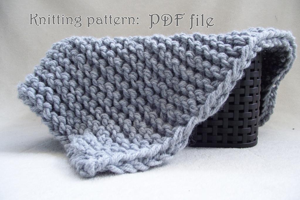 Bulky Baby Blanket Knitting Pattern