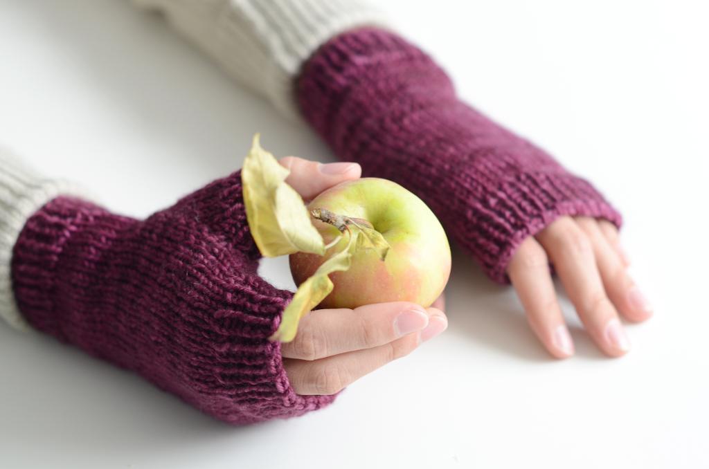 Bookish Fingerless Mitts Knitting Pattern