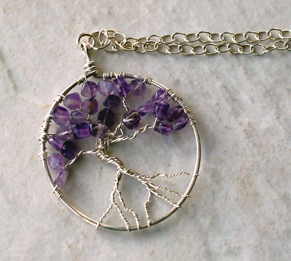 Wire Wrapped Tree of Life necklace pattern by Bluprint user Love Larisa