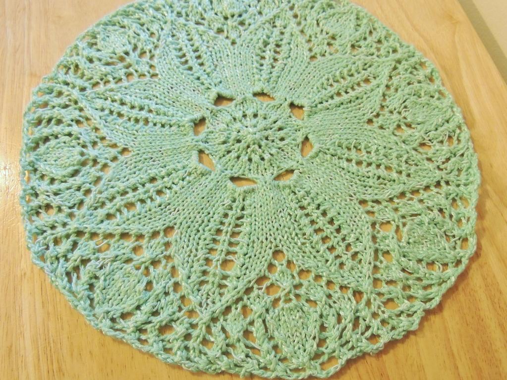 Floral Doily Placemat Knitting Pattern