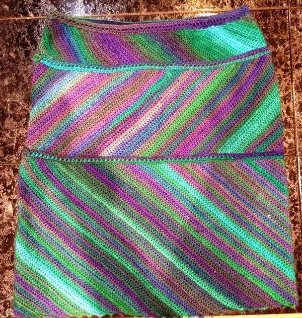 Diagonal Skirt Crochet Pattern