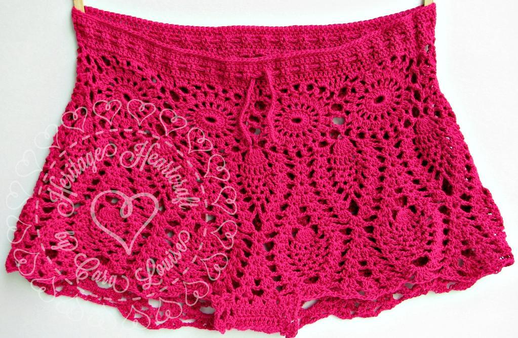 Pineapple Lace Bikini Shorts Crochet Pattern