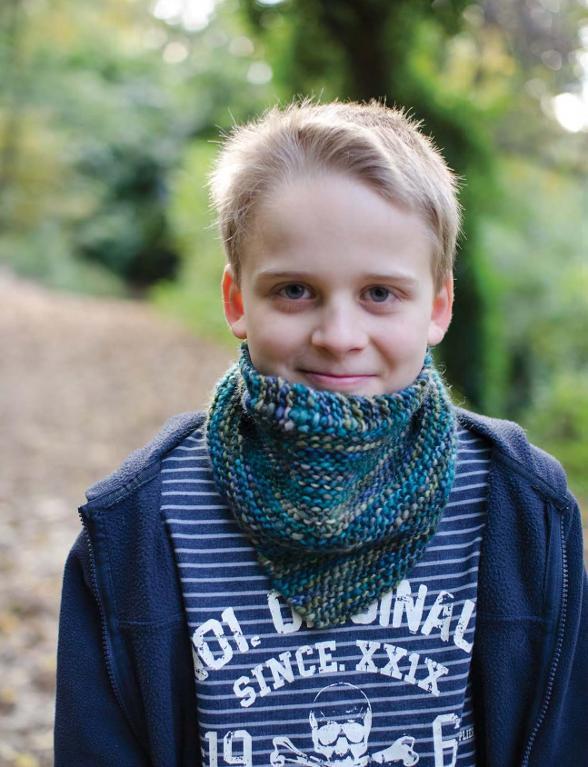 Mallard Garter Cowl Knitting Pattern