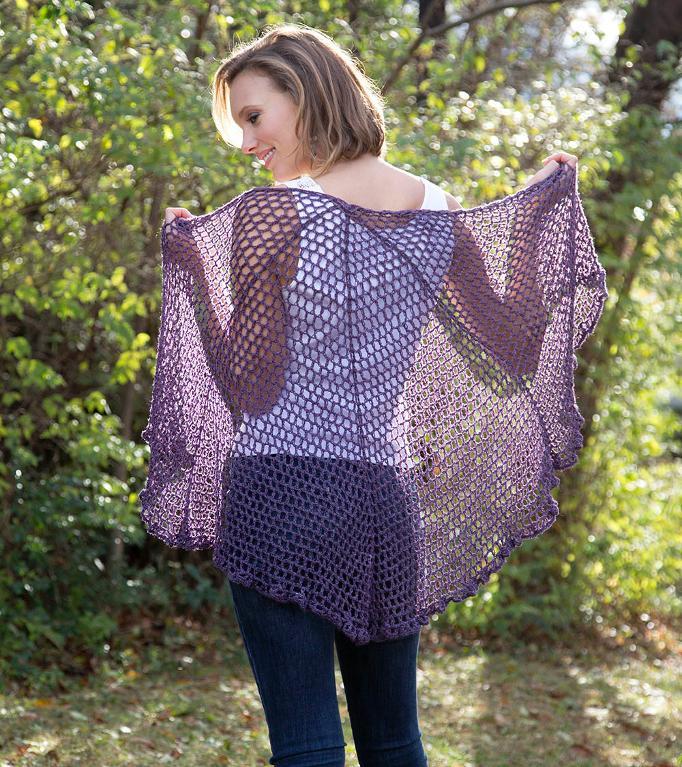 Refracted Lace Shawl FREE Crochet Pattern