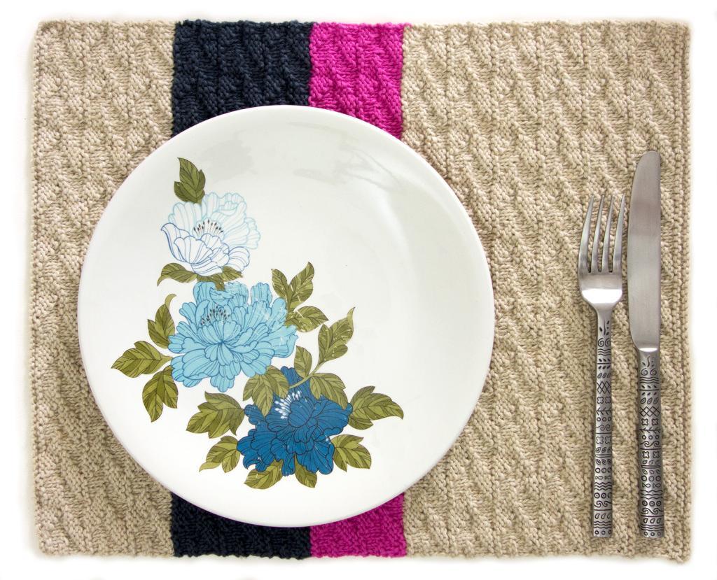 Geometric Placemats Knitting Pattern