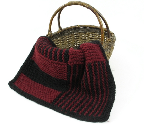 Garter Stitch Shelter Blanket Knitting Pattern