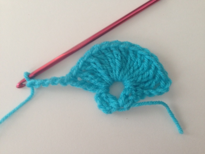 Pineapple Stitch in Progress