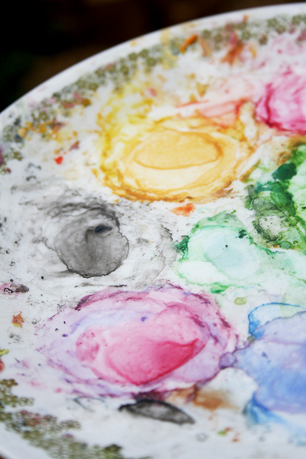 Palette for Watercolor Paint Mixing