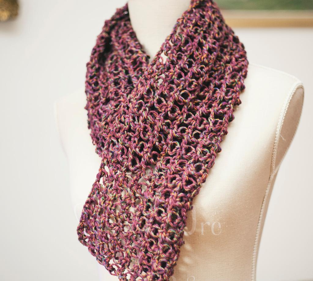 Solomon's Knot Crochet Scarf