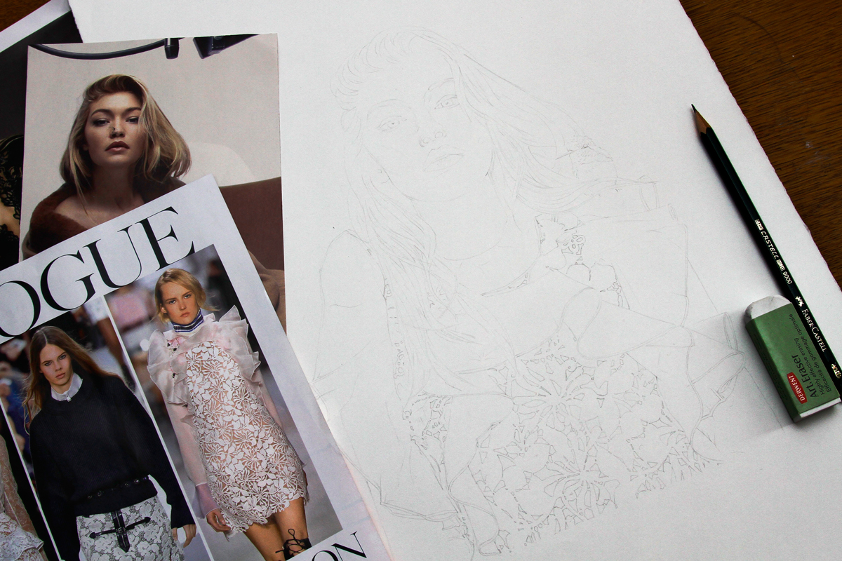 Sketching from Magazine Images