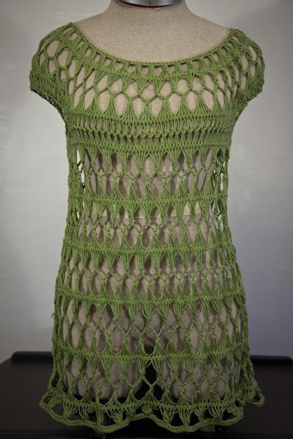 Openwork Crochet Tunic