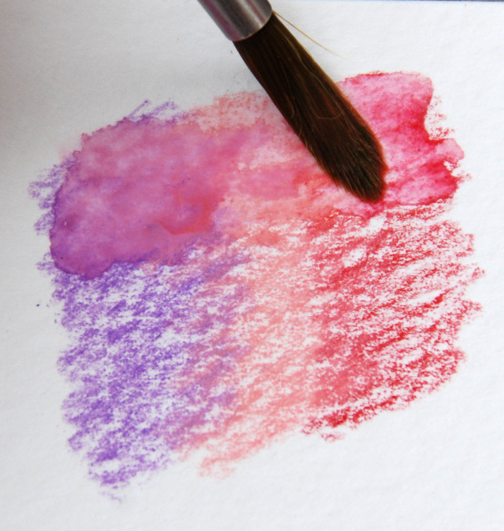 watercolor pencils blending