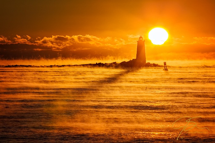 Whaleback In The Sea Smoke