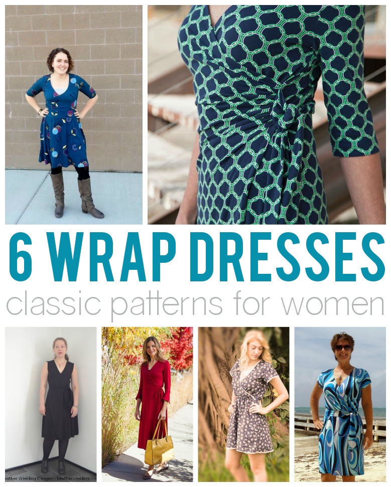 6 Wrap Dress Patterns for Women
