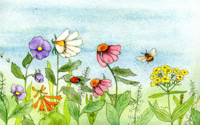 Garden Watercolor Painting — get the tutorial on Craftsy!