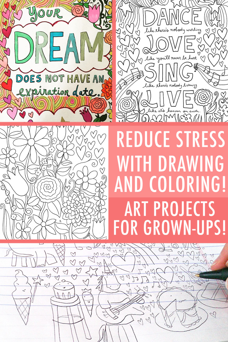 Stress Relief Coloring Pages