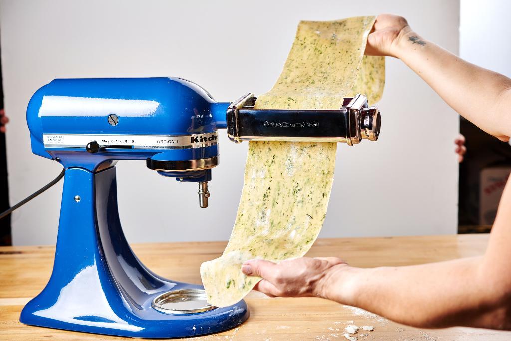 Pasta in stand mixer