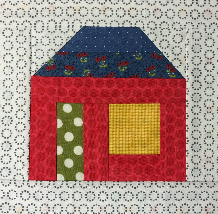 Completed September Scrappy Block
