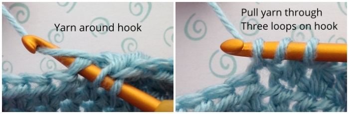 Hdc crochet decrease step 2