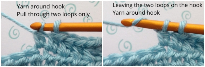 half double crochet crochet decrease step 3